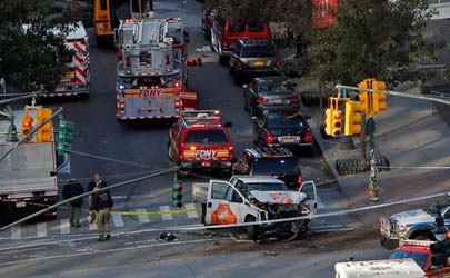 کشته شدن دست‌کم ۸ تن در حمله تروریستی منهتن/شناسایی هویت فرد مهاجم/دونالد ترامپ: حمله‌ای دیگر توسط فردی خبیث و بیمار انجام شده است