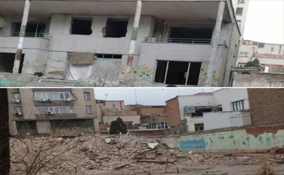 شكايت شهرداري منطقه ١١ به علت تخريب شبانه مدرسه واجد ارزش ايرواني در خيابان شهريار 