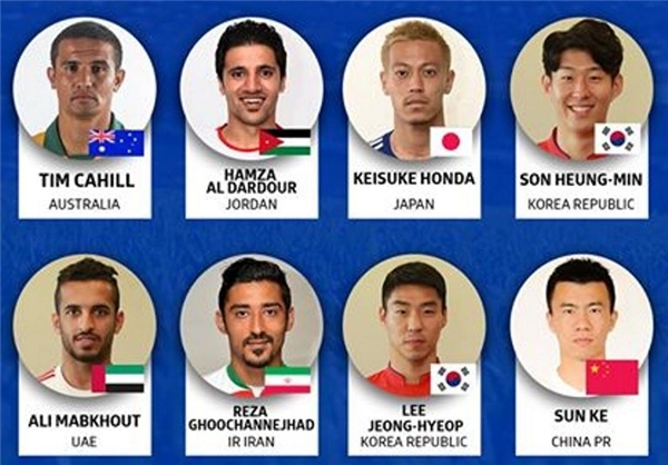 انتخاب بهترین‌های جام‌ملت‌های آسیا۲۰۱۵- استرالیا/ حضور گوچی، آندو و پورعلی گنجی ازایران درجمع مدعیان