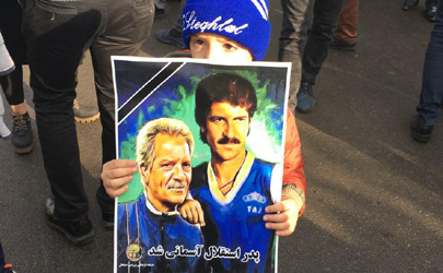 مراسمی خداحافظ اهالی فوتبال با منصور پورحیدری