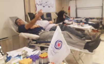 اهدای خون توسط کارکنان بانک ایران زمین
