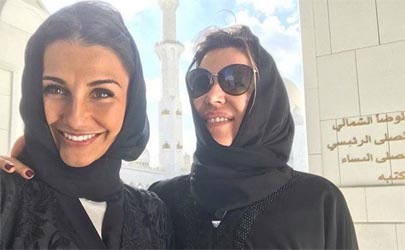 تصاویر همسران بازیکنان رئال مادرید، با حجاب اسلامی در امارات 