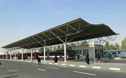 بهره برداری از پروژه مسقف سازی ایستگاه جدید سامانه اتوبوس تندرو در پایانه آزادی 