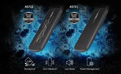 از SSD های اکسترنال اپیسر مدل های AS721 & AS722  با اینترفیس USB 3.2 Gen 2  و سرعت شگفت انگیز آن لذت ببرید 