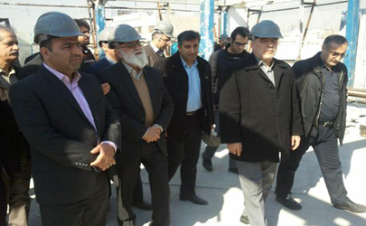 تصاویرتخریب طبقه هفتم علاءالدین با حضور اعضای شورای شهر تهران