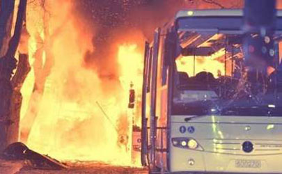 انفجار خودروی بمب‌گذاری شده در ترکیه/ ۲۷ کشته و ۷۵ زخمی در انفجار مهیب در مرکز آنکارا+ تصاویر