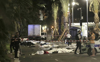 تصاویر حمله تروریستی به جشن‌های ملی فرانسه 