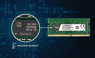 معرفی DDR4 جدید اپیسر با عملکرد عالی و تکنولوژی wide-Temp مجهز به IC های صنعتی سامسونگ 