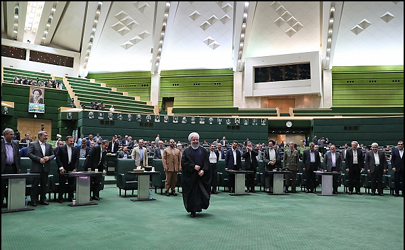 گزارش تصویری﻿﻿﻿ حضور دکتر روحانی در جلسه رای اعتماد به وزیران پیشنهادی کابینه 12