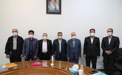 دیدار معاون منابع انسانی بانک ملی ایران با جمعی از همکاران آزاده