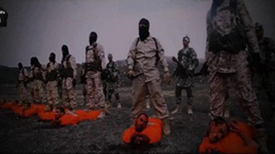 داعش 12 عضو جیش الاسلام را سربرید +تصاویر