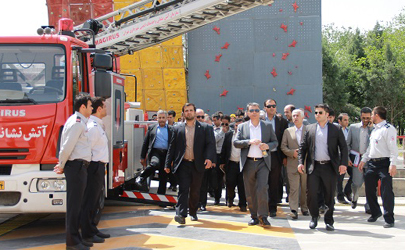 بازدید وزیر علوم اقلیم کردستان عراق از مرکز علمی کاربردی آتش نشانی شهرداری تهران