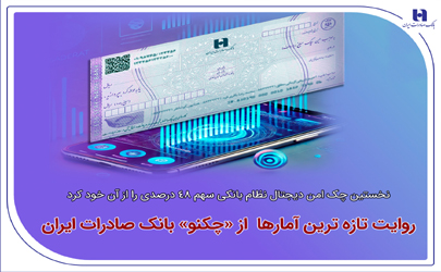  نخستین چک امن دیجیتال نظام بانکی سهم 48 درصدی را از آن خود کرد/ روایت تازه‌ترین آمارها از«چکنو» بانک صادرات ایران 